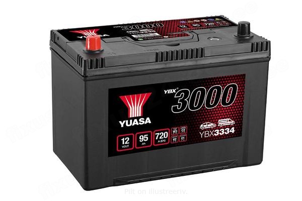 YUASA 12V 95Ah 720A SMF 304X174X225 +/-