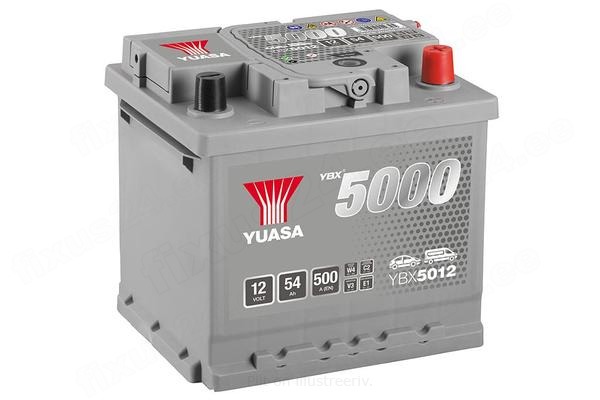 YUASA 12V 54Ah 500A 207X175X190 -/+