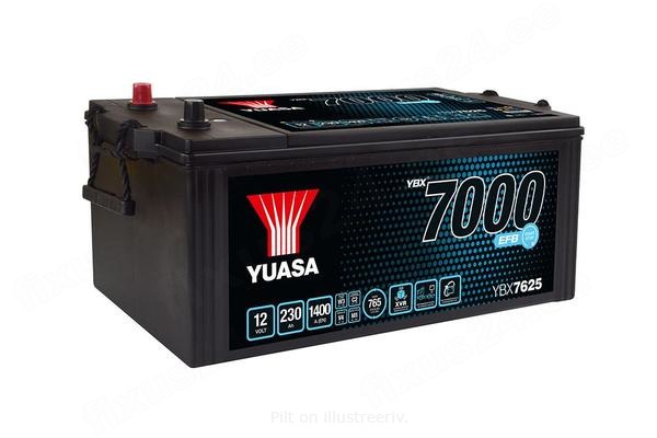 YUASA 12V 230Ah 1400A 516X274X236 otsal