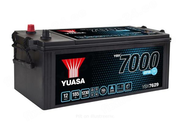 YUASA 12V 185Ah 1230A 511X222X215 otsal